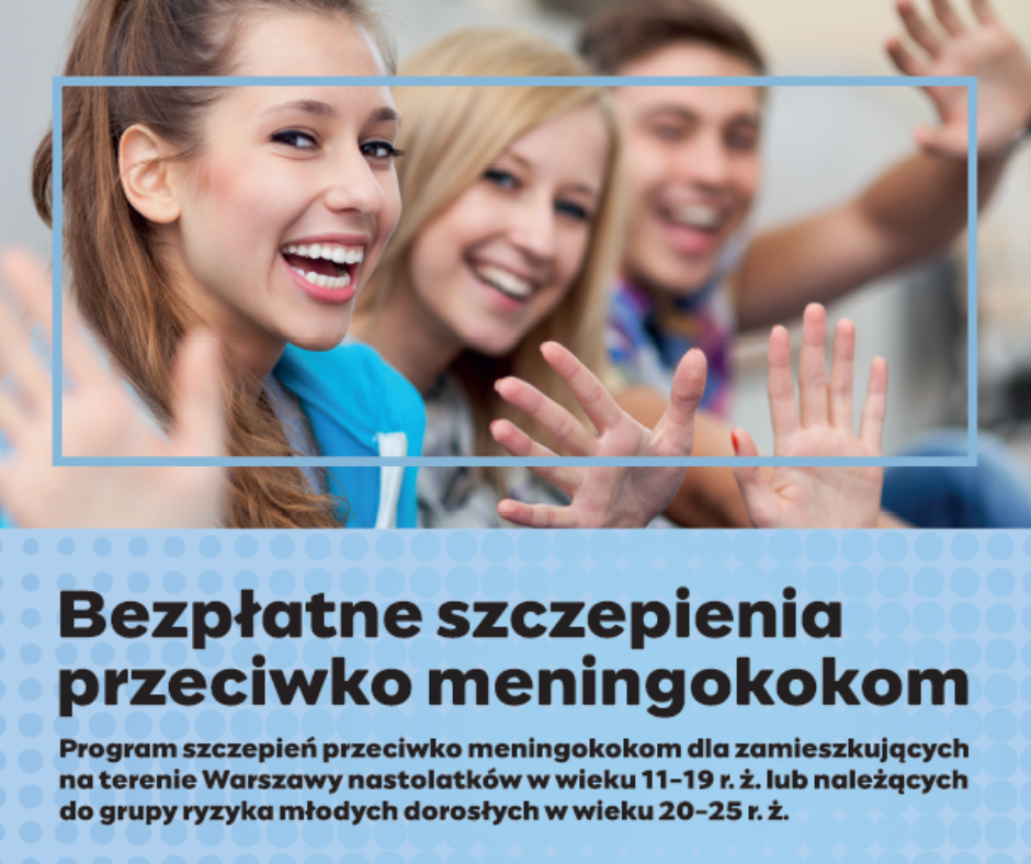 meningokoki - bezpłatne szczepienia plakat