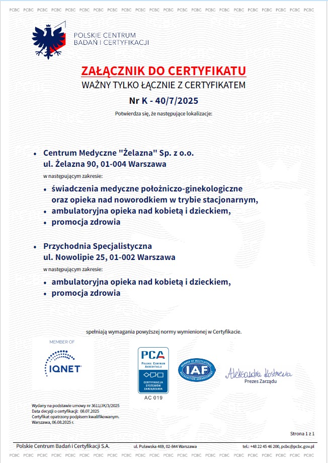 Certyfikat 37001 druga strona aktualny