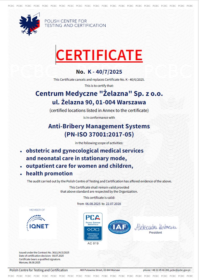ENG Certyfikat 37001 aktualny