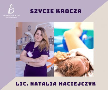 położna Natalia Maciejczyk, dziecko tuż po urodzeniu