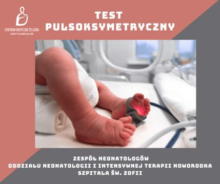 stopy noworodka, na jednej założony pulsoksymetr, dziecko w inkubatorze