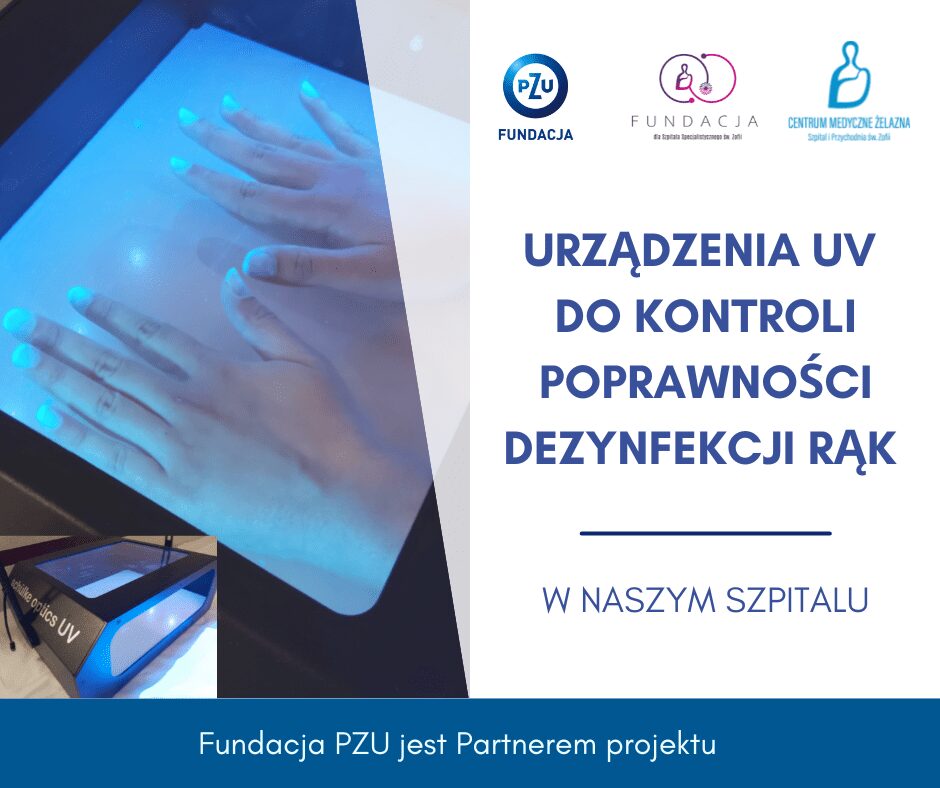 Urządzenia UV do kontroli poprawności dezynfekcji rąk